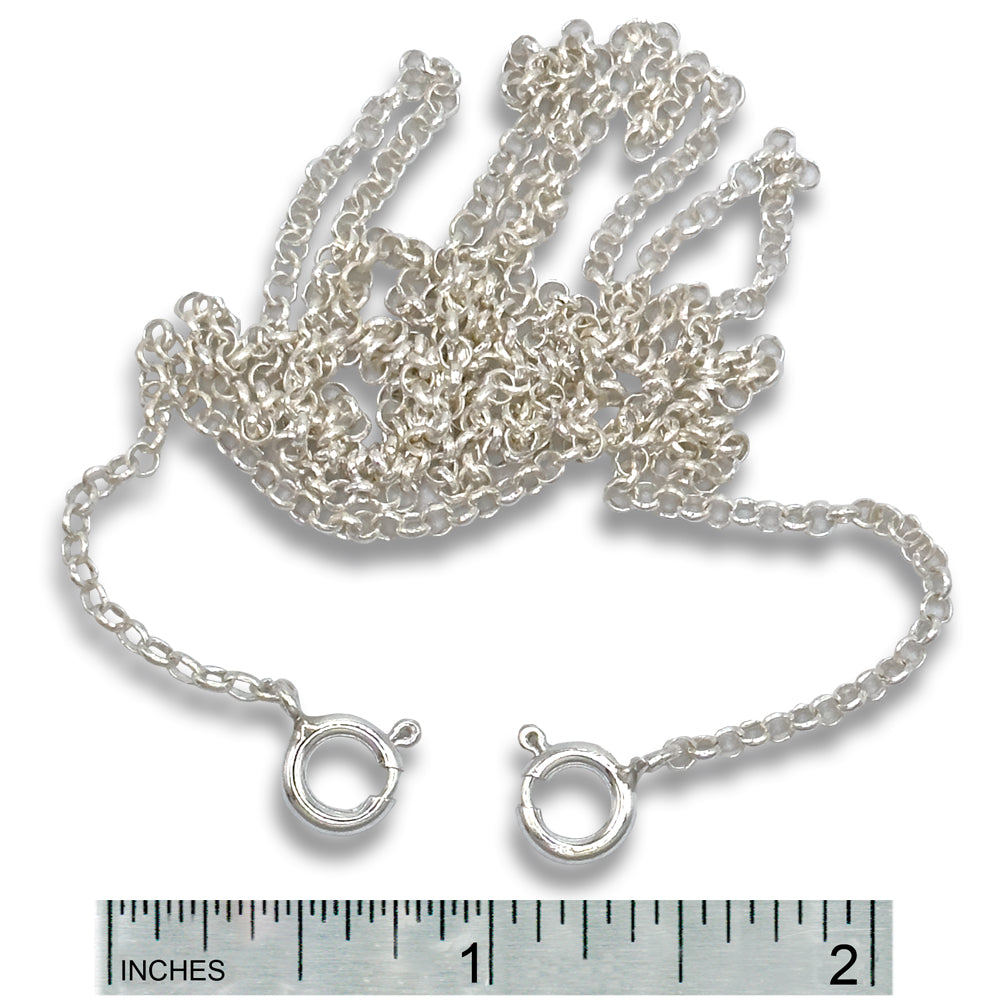 30 Double Clasp Sterling Silver Chain