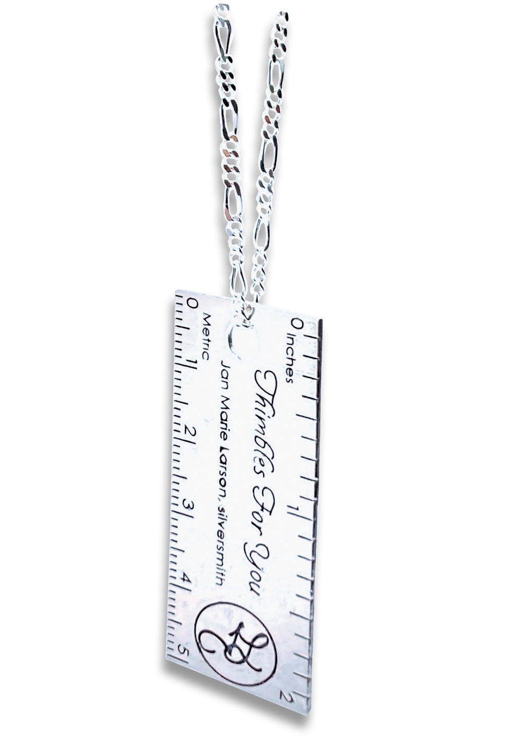 Ruler Seam Gauge in sterling silver - Thimbles for You –