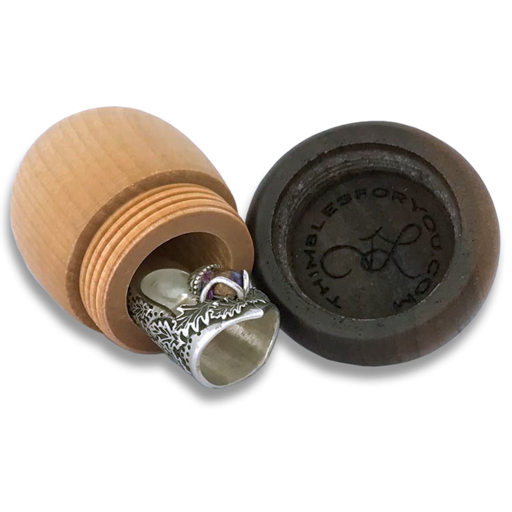 Wood Acorn Thimble Holder Online Thimbles for You