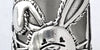 Close-up of a sterling silver thimble featuring a detailed rabbit design, part of The Latest Thimbles for 2021.