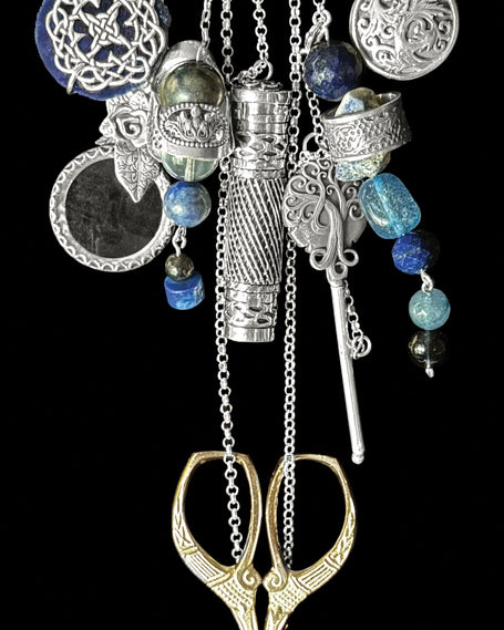 Celtic Knot Collection featuring sterling silver thimbles, thimble accessories, and artisan sewing tools.