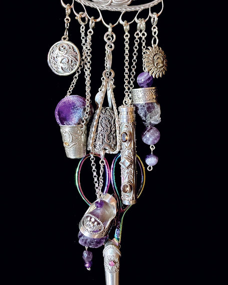 Thistle Collection featuring sterling silver thimbles and sewing tools, showcasing artisan craftsmanship and heirloom quality.