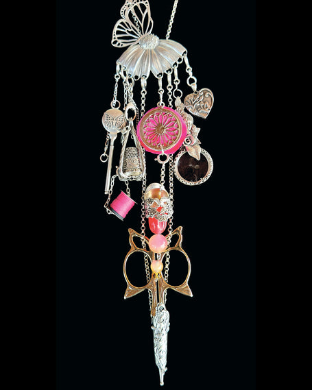 Prairie Summer Collection featuring a unique jewelry piece with silver charms and colorful beads