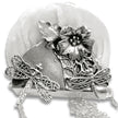 2 Dragonflies & a Flower Pincushion Purse Frame