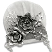 2 Flowers Honeycomb & Bee Pincushion Purse Frame