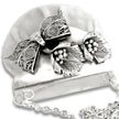 Calla Lilies & Bow Pincushion Purse Frame