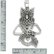 Celtic Owl & Acorns Chatelaine