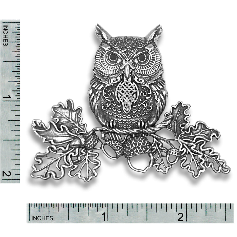 Celtic Wise Owl Chatelaine