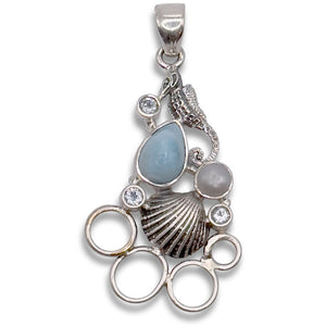 Sea Horse and Larimar Chatelaine