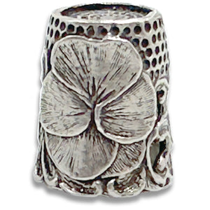 Baroque Pansy Dome Thimble - Size 4 - Discontinued