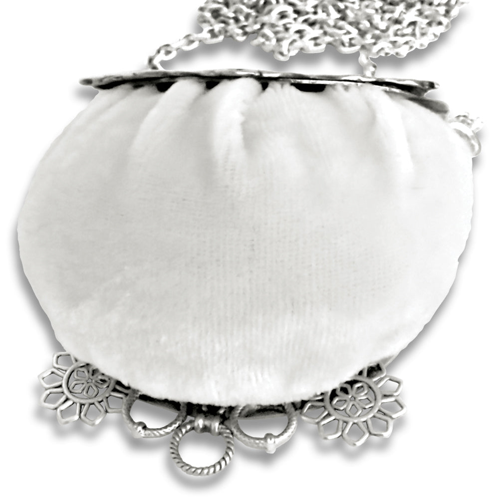 Lace Edge Pincushion Purse Frame