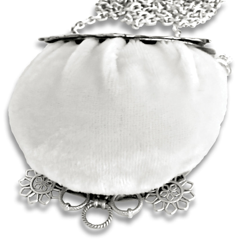 Lace Edge Pincushion Purse Frame