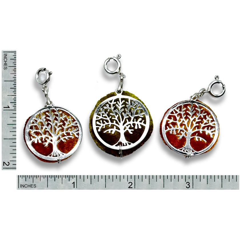 Twiggy Tree Pincushion crafted with felted wool and hand-dyed silk velvet, showcasing sterling silver thimbles and sewing accessories.