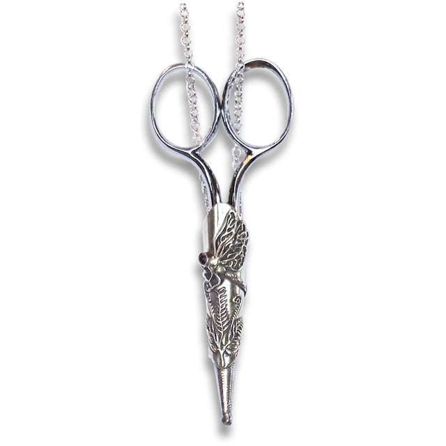 Dragonfly Sheath and Chain with big Gem featuring elegant design and gemstone for scissor accessory collection.
