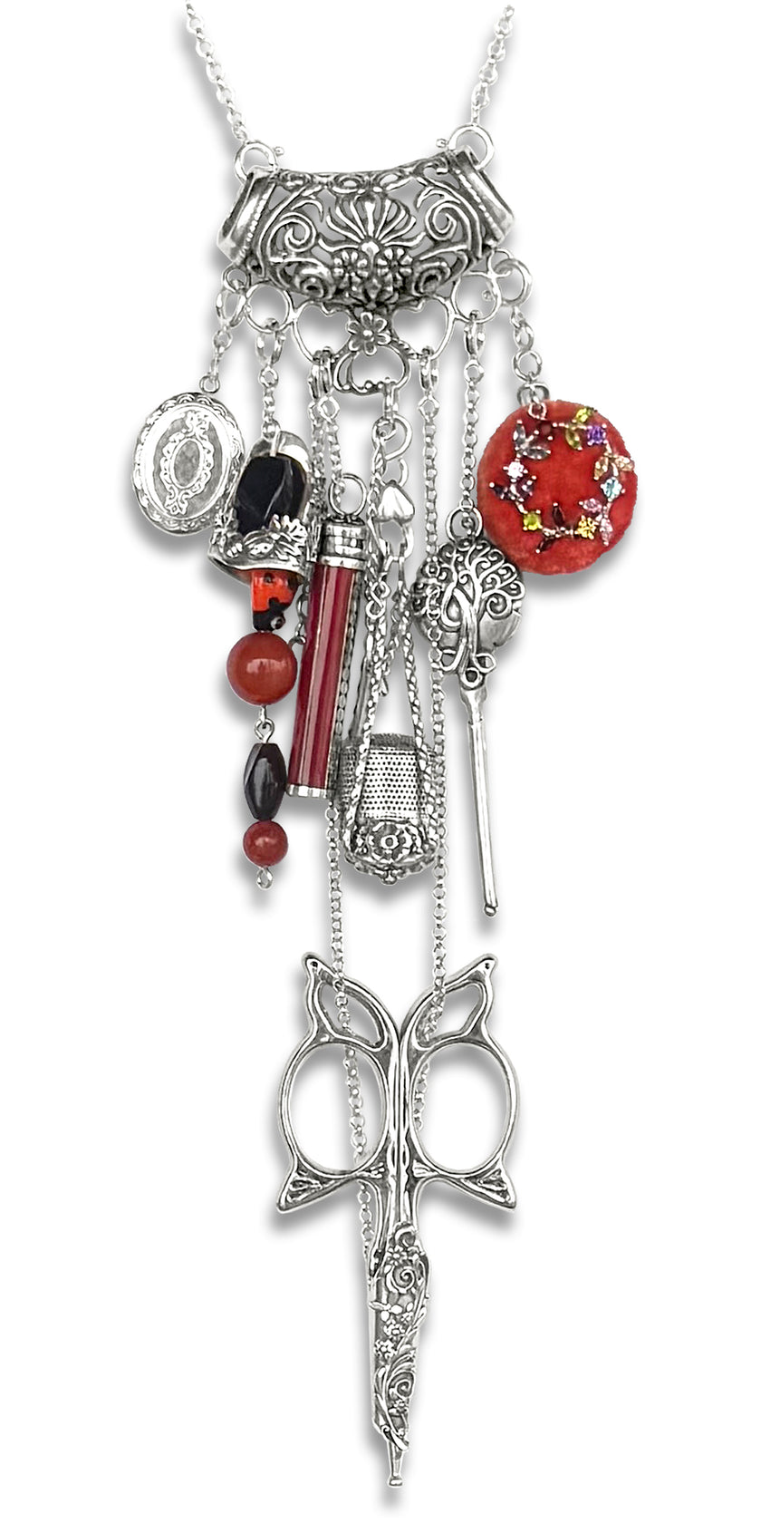 Bali Sunrise Scarf Chatelaine