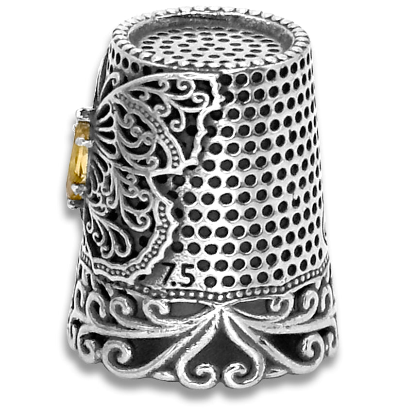 Butterfly Quilt Thimble with gemstone Thimbles for You