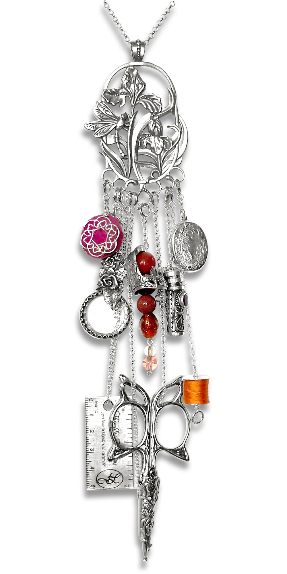 Iris & Dragonfly Chatelaine