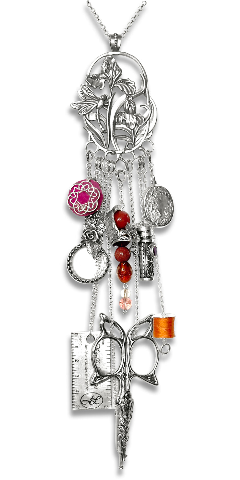 Iris & Dragonfly Chatelaine