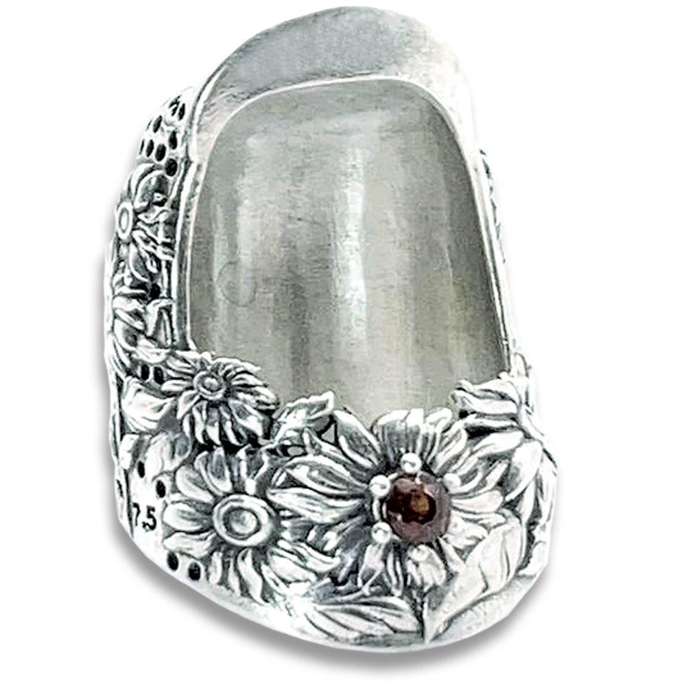 Sunflower Thimble with a gemstone Thimbles for You